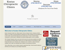 Tablet Screenshot of kostaschiropractic.com